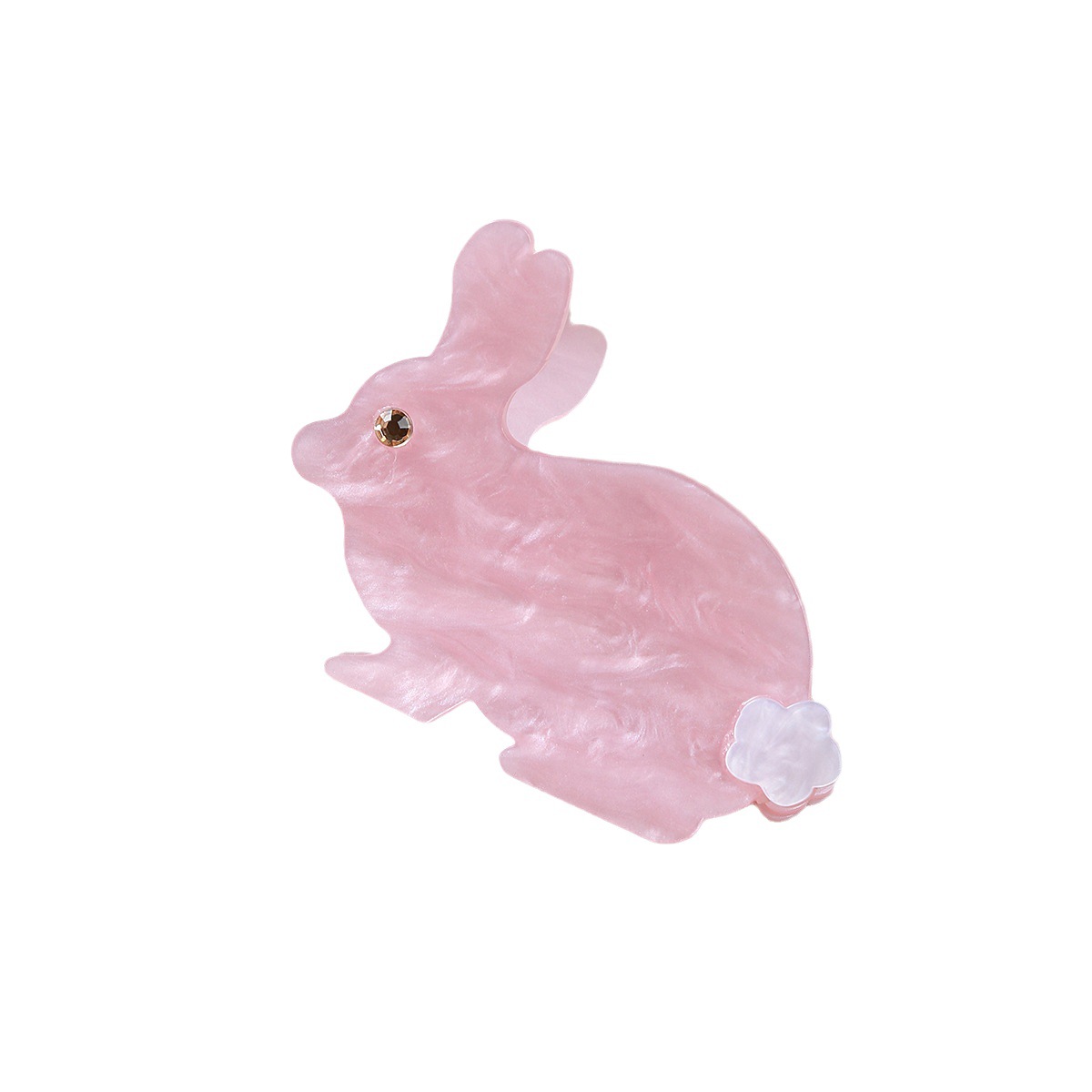 Cute Rabbit Acetic Acid Sheets Inlay Rhinestones Hair Claws display picture 4