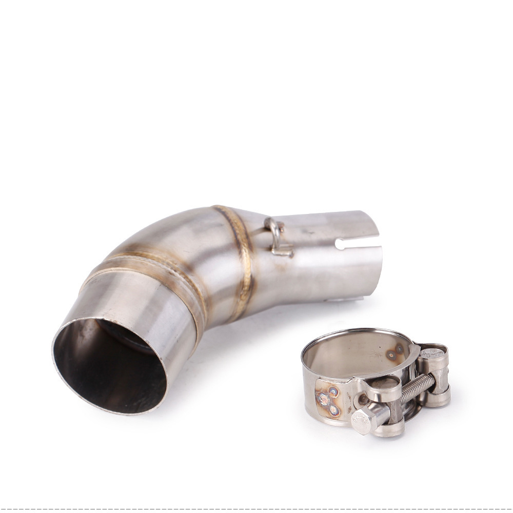 Aplicable a Yamaha YZF-R3 / R25 / MT - 03 / MT - 25 sección media delantera del tubo de escape de acero inoxidable