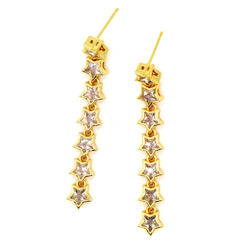 11g Weight Copper Ear Needle Material Zircon Inlay Material Drop Earrings Classification 1 Pair Quantity Outdoor, Beach, Shopping Occasion Copper Material Pentagram, Round, Heart Shape Pattern Women's Gender Inlay Design Basic, Modern Style, Classic Style Style 1 Pair Basic Modern Style Classic Style Pentagram Round Heart Shape Inlay Copper Zircon Drop Earrings 11