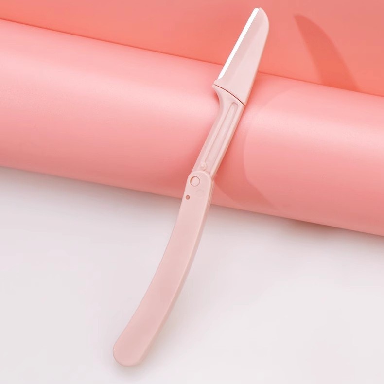 Cuchillo de cejas anti-racabatado para principiantes perezoso tipo seguro para principiantes damas conjunto especial de cejas con raspadora de cejas