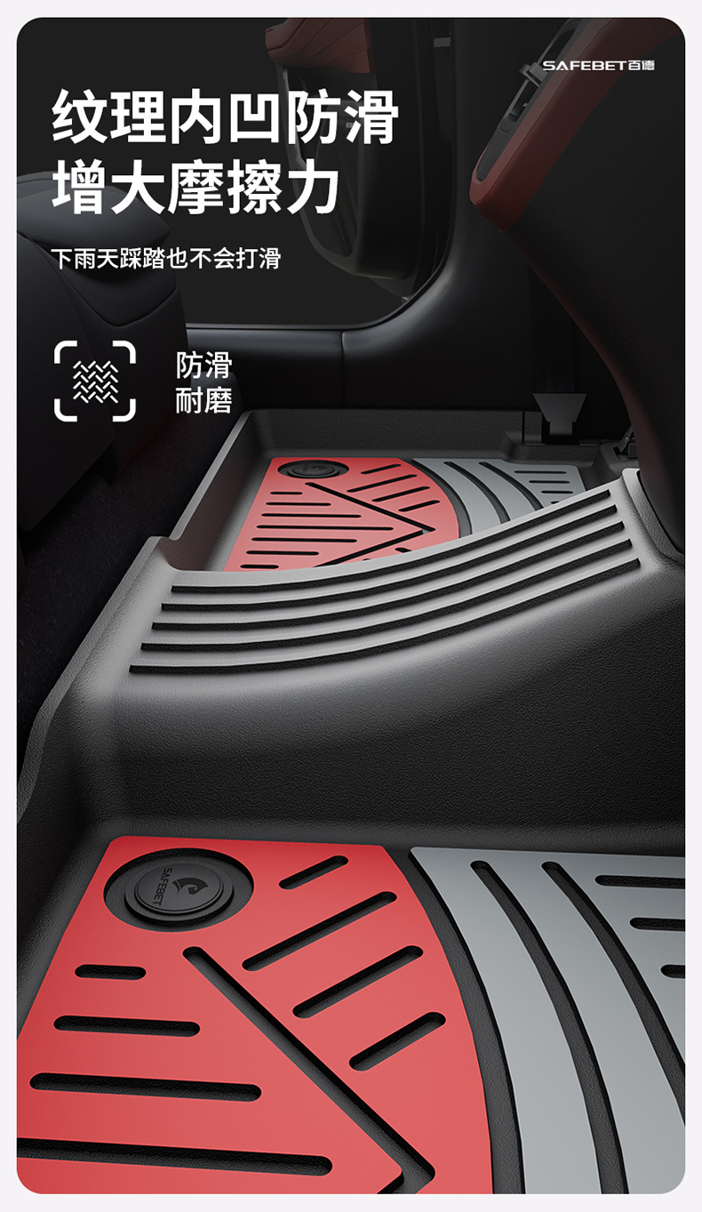 Suitable for Chery Tiggo 8, Arrizo 8, iCAR V23, special colorful TPE car floor mats and trunk mat