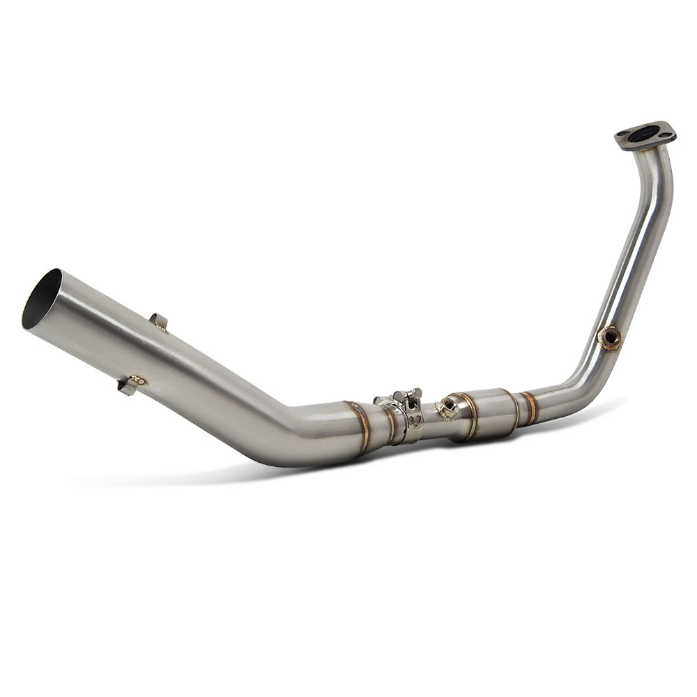 Motorcycle Exhaust Pipe Modification Suitable for Mt15/R15 4V Dual Oxygen Port Stainless Steel Front Section 2017-2024