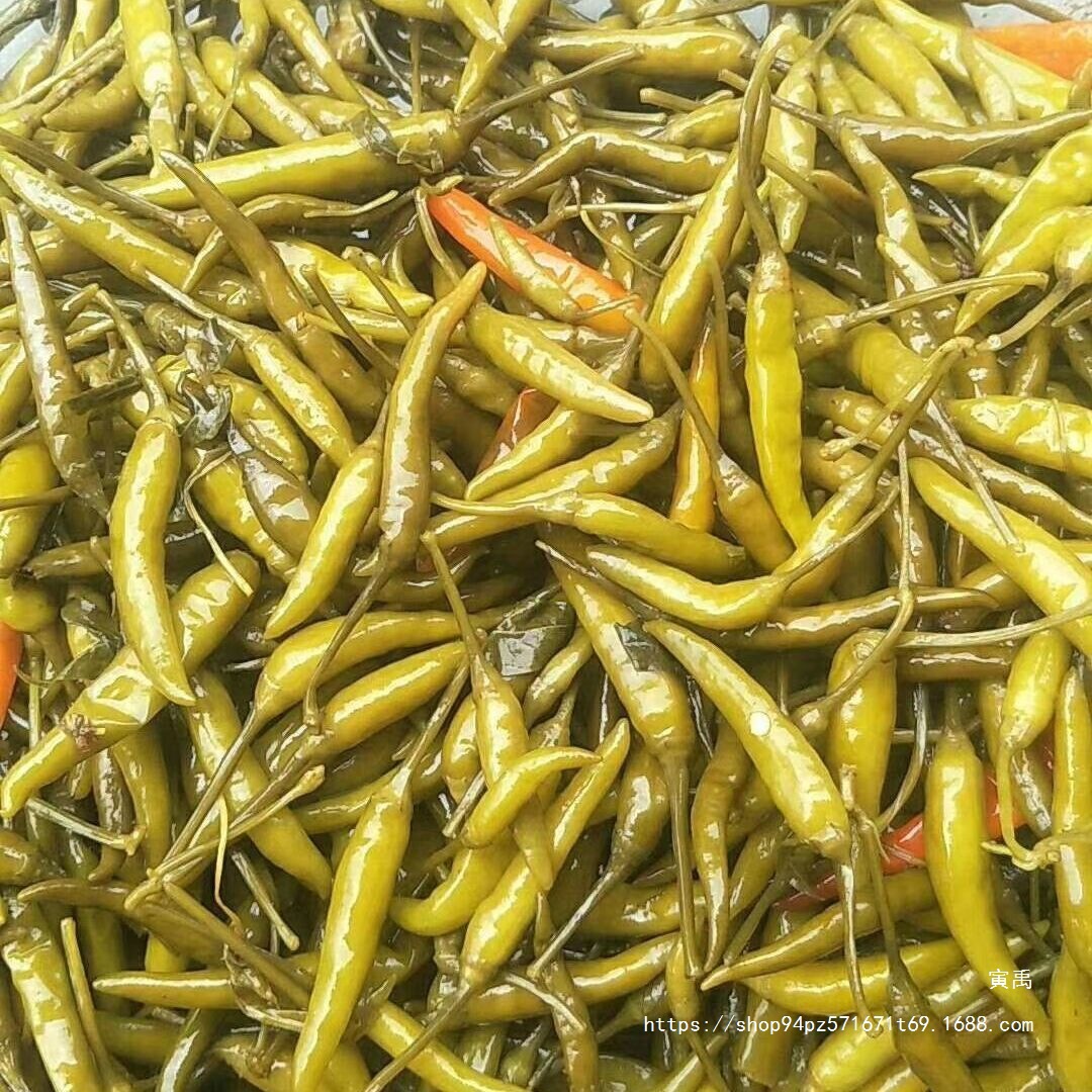 腌制小米椒咸菜下饭菜青小米椒尖椒朝天椒泡椒青辣椒商用酸辣椒