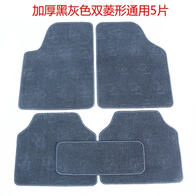 Universal Foot Pad | Suede Carpet Year of the Horse - thickened-dark-gray-double-diamond-universal-5-pieces