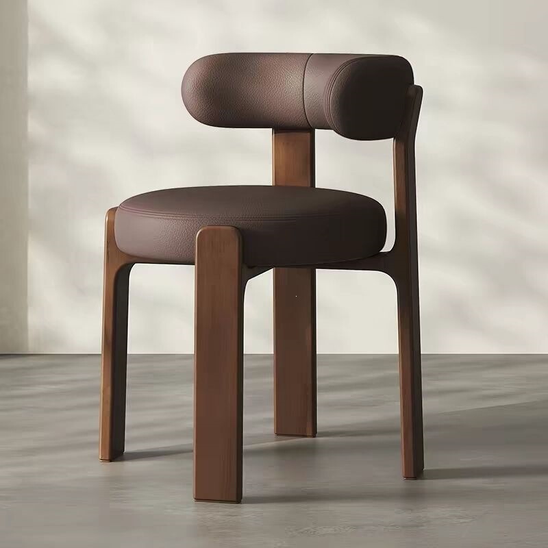 Nordic solid wood dining chair, horn chair with backrest, modern minimalist conference and office Hiroshima chair, home computer wooden chair Nordic solid wood dining chair, horn chair with backrest, modern minimalist conference and office Hiroshima chair, home computer wooden chair