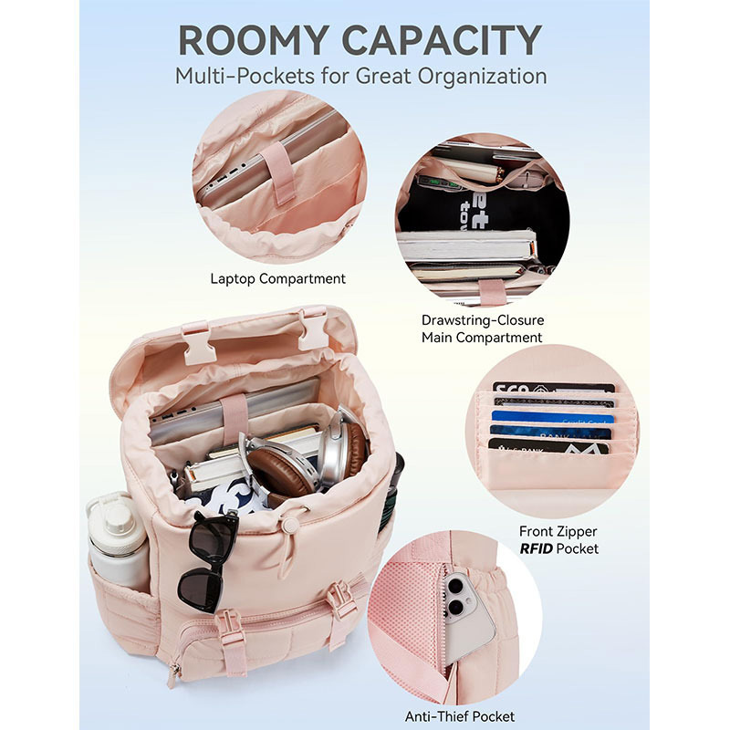 Amazon nueva mochila de mujer mochila de viaje de apertura amplia mochila de computadora mochila de cama impermeable mochila de escolares ligeros