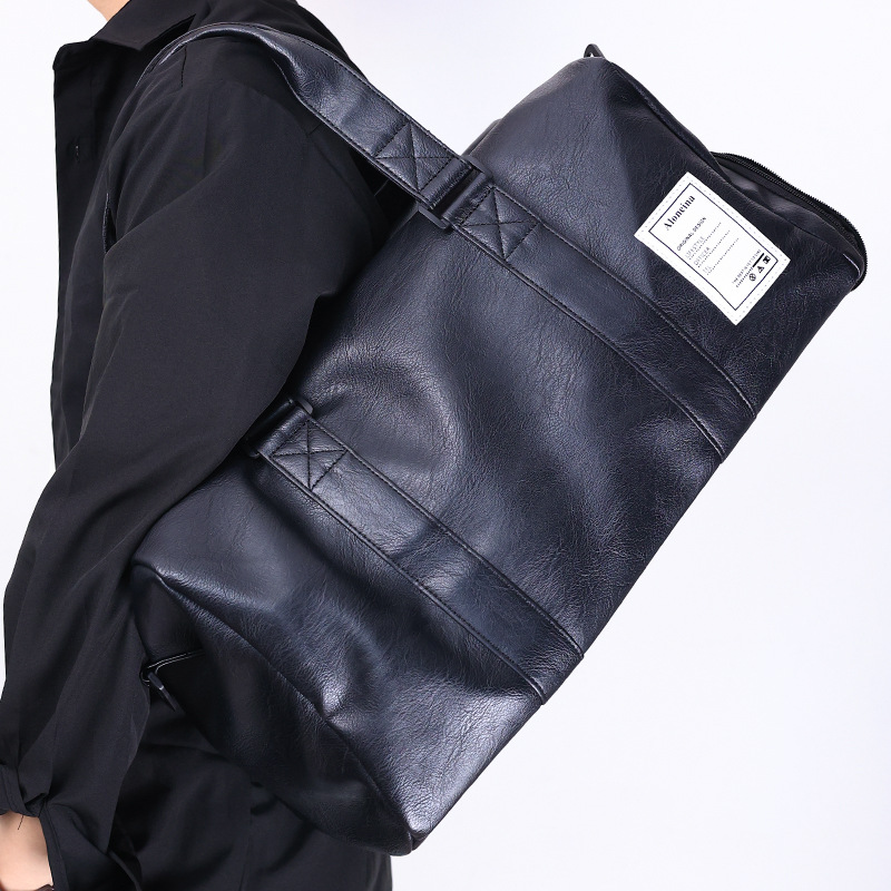 Men's travel backpack with shoe compartment, large-capacity carry-on suitcase, dry-wet separation fitness bag, business crossbody bag