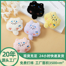 卡通毛绒挂件公仔猫咪diy钥匙扣挂件吱叫玩偶箱包装饰品毛绒胸针