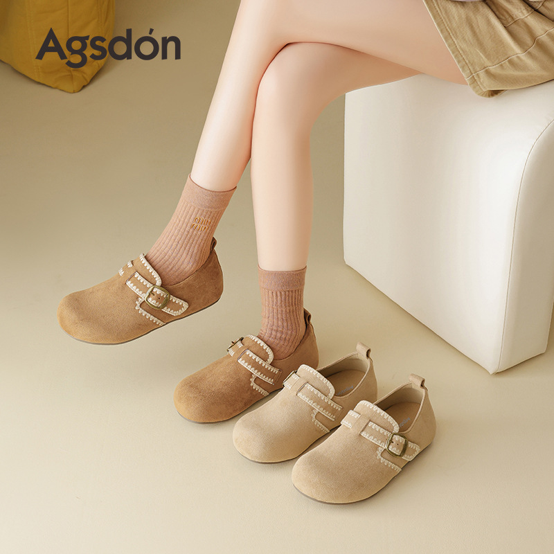 Zapatos Birken de suela gruesa para mujeres 2025 nuevos zapatos de invierno con suela suave retro para mujeres embarazadas.
