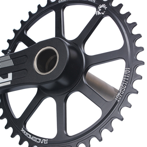 RACEWORK road bike crankset, hollow one-piece direct-mounted single crankset 40/42T folding bike 10/11 speed crankset