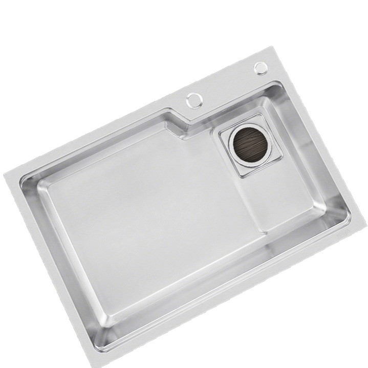 Cocina de acero inoxidable lavabo de acero inoxidable lavabo de doble ranura de una sola ranura lavabo integral espesado lavabo manual lavabo de platos