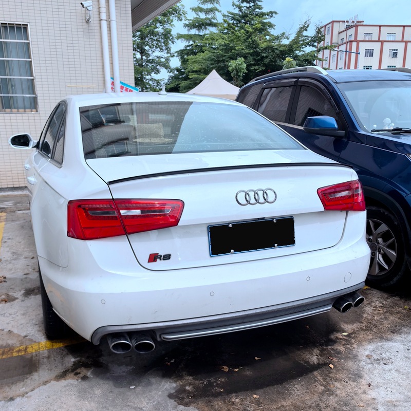 Suitable for 2012-2018 Audi A6L A6L S6 Modified Special Punch-Free Paint Spoiler Modification