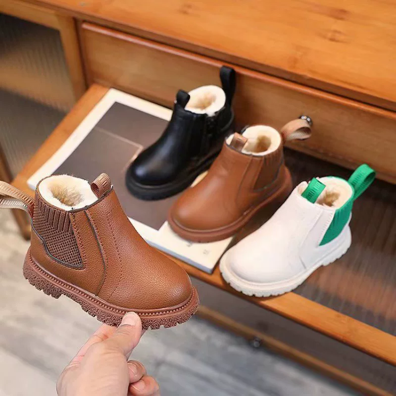 Demi-season children's fashionable universal boots for boys for leisure, 2025 years, soft sole, direct factory sales