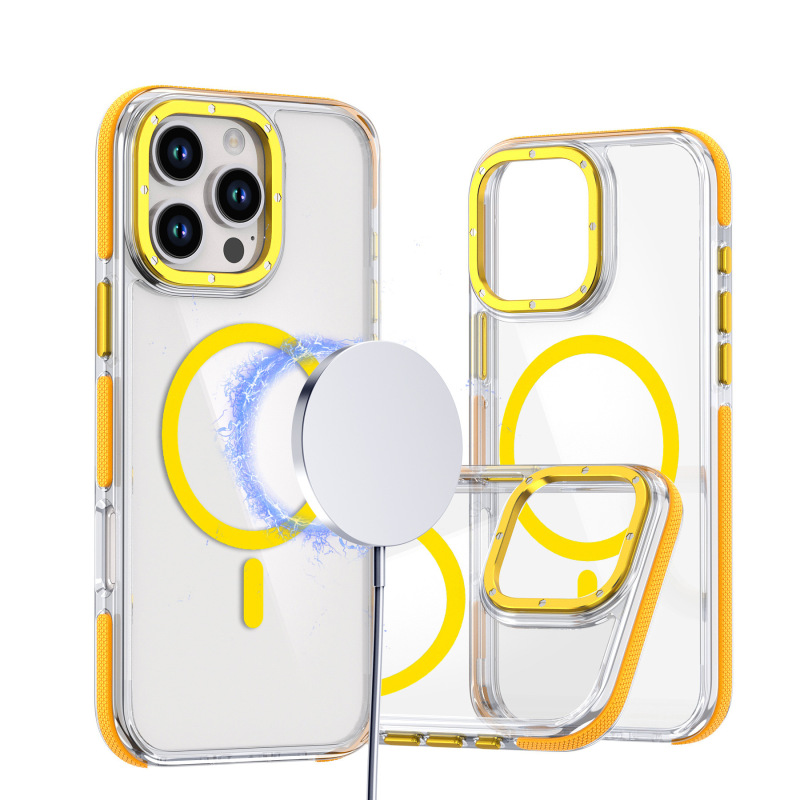 适用iPhone17ProMax磁吸手机壳双色透明苹果16E防摔全包保护15PRO|undefined