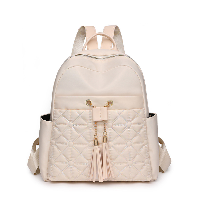 Bolso de las mujeres 2024 nuevo estilo coreano mochila de nylon de moda simple urbano de viaje mochila