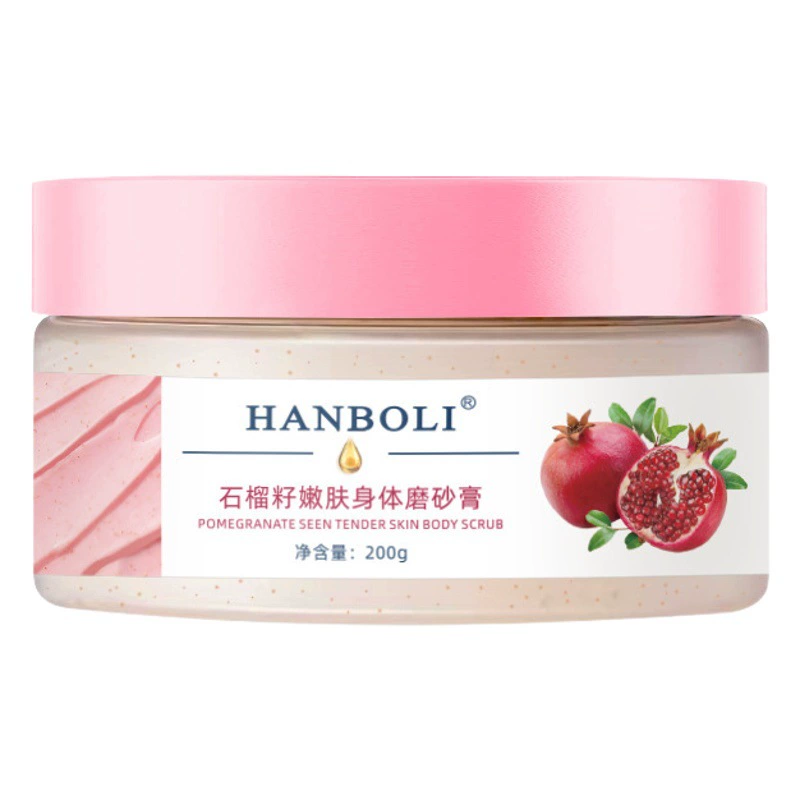 Hanboli крем-скраб Гранатовое мороженое большая банка Отбеливание тела пилинг всего тела кутин увлажняющий крем для тела