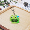Acrylic green keychain, pendant, accessory, Birthday gift, wholesale