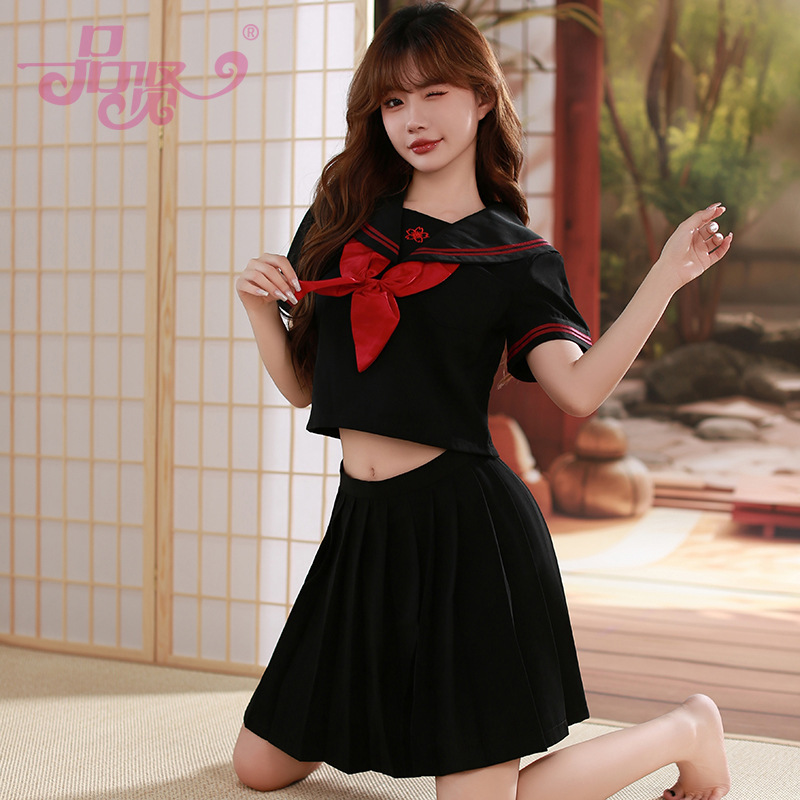 GUANGXIANG JK 유니폼 일본식 부드러운 소녀 스커트 간사이 스커트 슬레이어 세트 두 학생 세트 대학 스타일 세트 클래스 세트