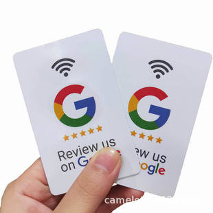 nfc Google evaluation card review card Ntag electronic tag chip induction google restaurant praise card cross-border