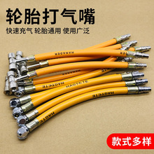 充气嘴气泵打气嘴充气头轮胎摩托车电动车汽车气嘴工具加气杆两用