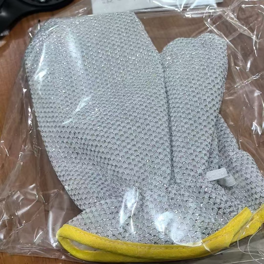 은색 장갑 한 켤레 [대외 무역 opp 가방 포장]