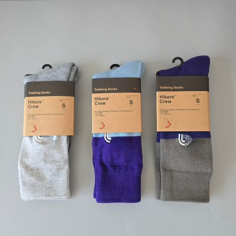 New Winter Mountaineering and Skiing Socks North Face Merino Wool Blended Cushioning Breathable Sports Socks for Men and Women