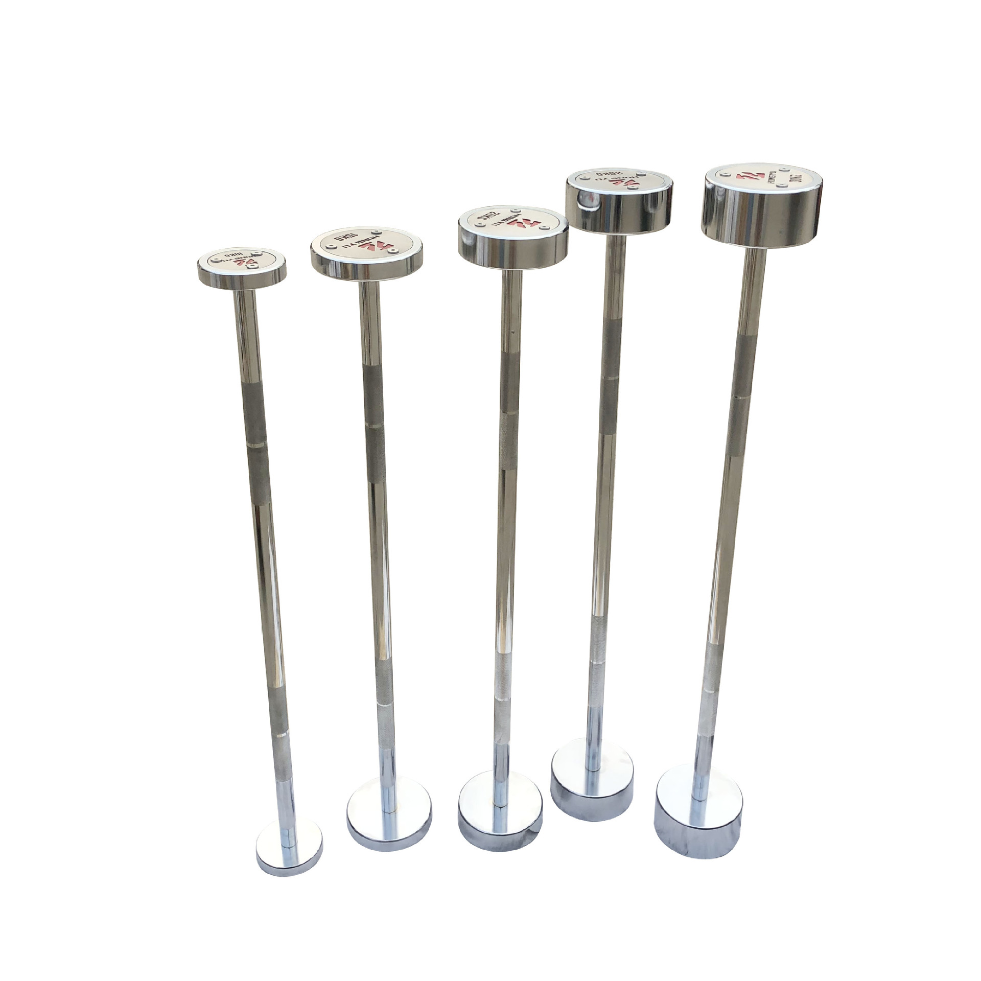 Wholesale Pure Steel Barbell Electroplating Fixed Barbell Straight Bar Curved Bar Barbell Weightlifting Equipment Gym Commercial