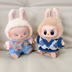 [Only Clothes] Generation 2 Blind Box Bubble Mart Fabric Clothes LABUBU Sitting Party Doll Belted Set