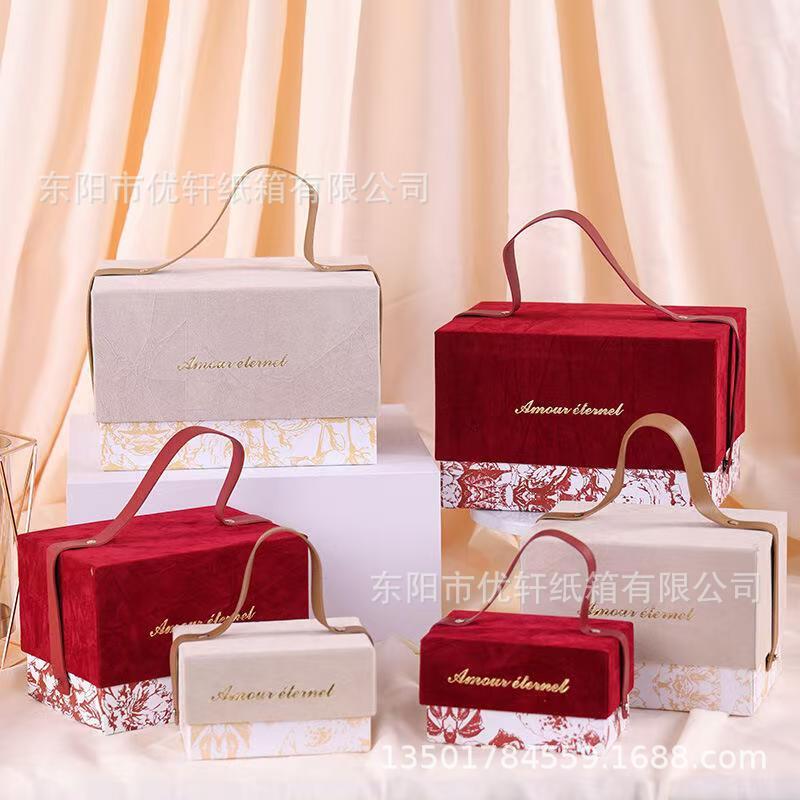 新しいウェディングキャンディボックス卸売ヨーロッパスタイルのスーツケース結婚式ベルベットギフトボックスウェディング用品|undefined