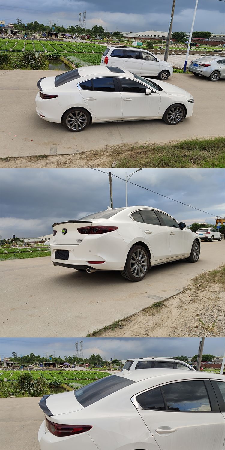 Suitable for 20-22 next generation Mazda 3 Angksera modified blade rear wing Angksera fixed wing