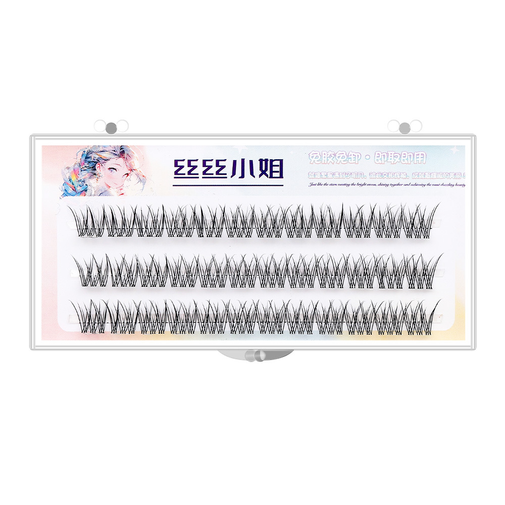 Pestañas postizas sin pegamento Girasol Su Daji visón terciopelo pequeña llama natural al por mayor simulación cómics pestañas postizas gruesas