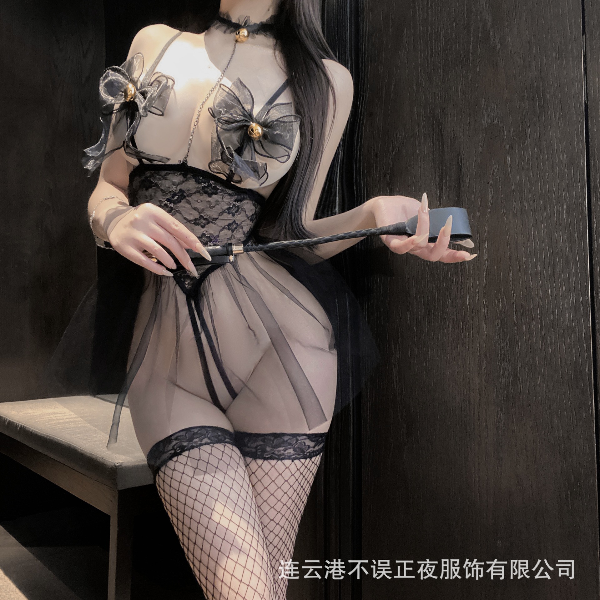 밤 재미 속옷을 놓치지 마세요 섹시한 고양이 소녀 유니폼 순수한 욕망 레이스 유혹 스커트 qqny 잠옷 세트