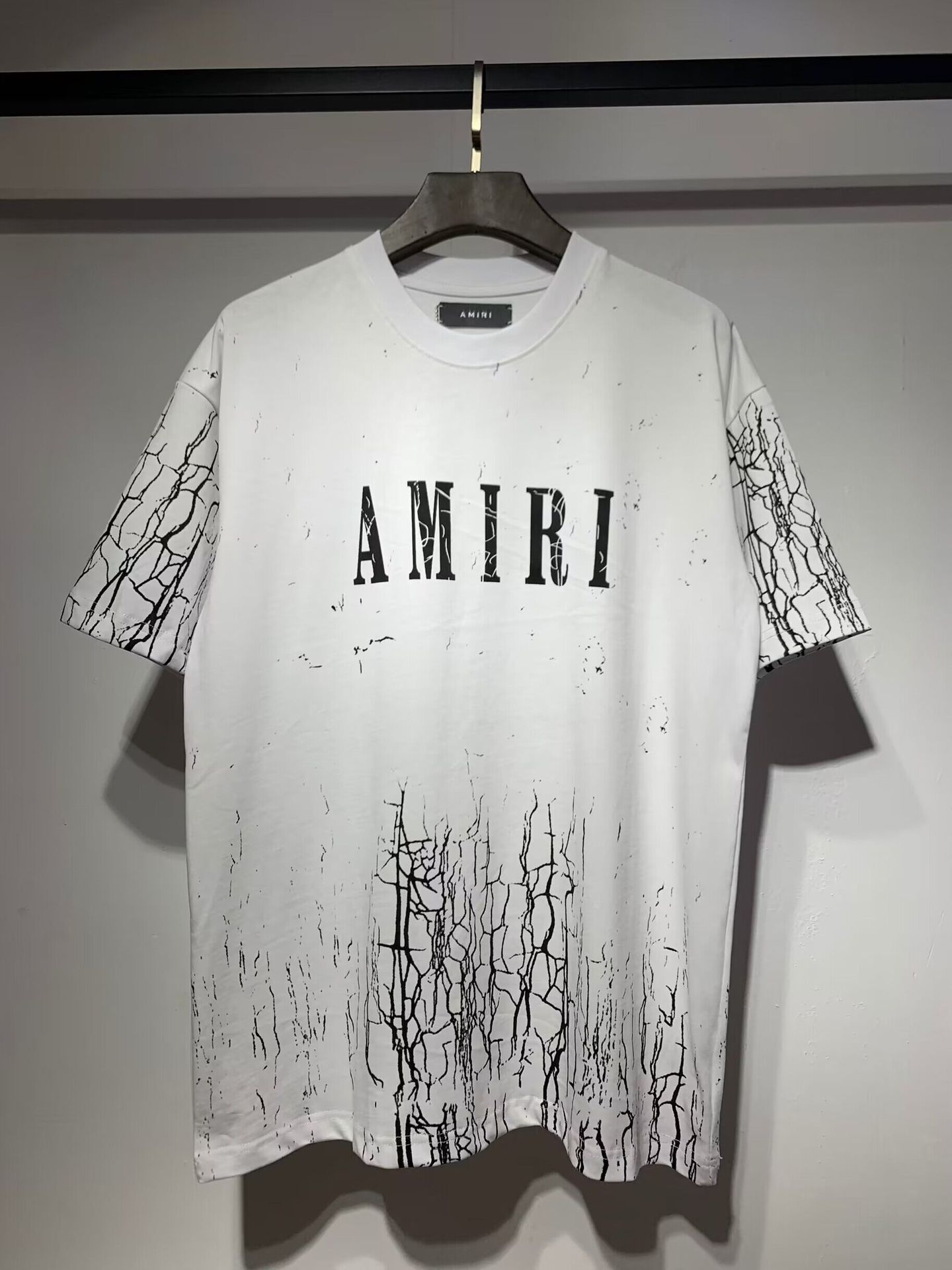 Verano nueva camiseta de manga corta impresa de letras suelta marca de moda hombre camiseta casual de media manga mujer