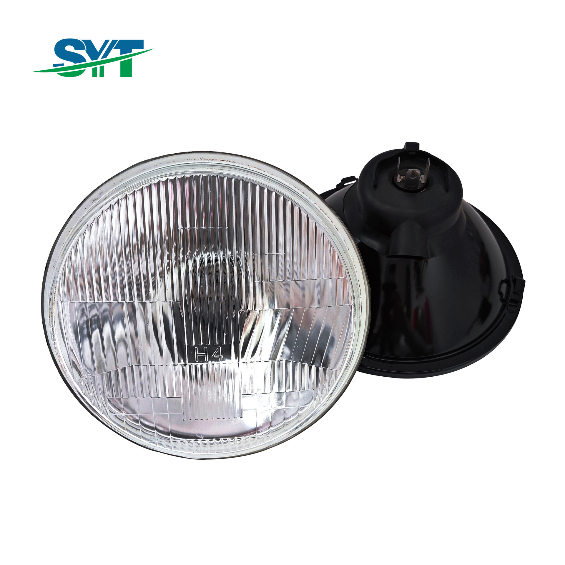 6014 Round 7-inch Semi-Sealed Bulb Compatible with H4 Round Headlights for Vintage Car Modification