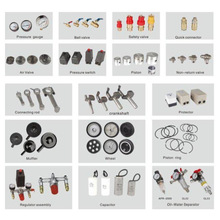 活塞式空压机 无油静音空压机配件