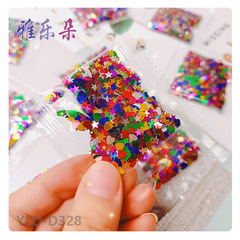 Yiwu factory sells 3 grams of sequined small bags of candy packaging cross-border stationery bags toys blowing bubble sets decorative accessories