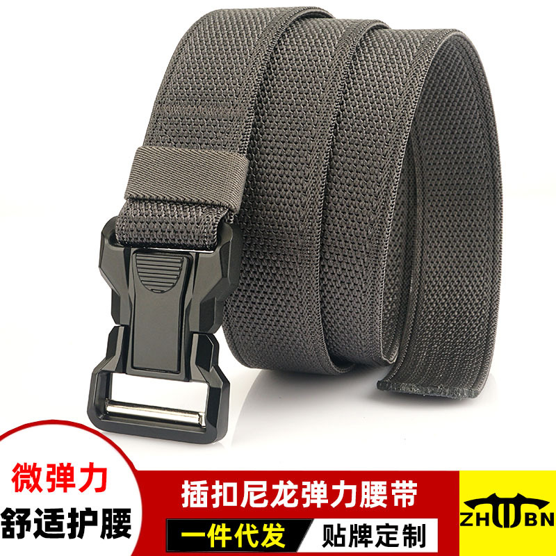 Nueva hebilla rápida cinturón táctico ventiladores militares entrenamiento al aire libre nylon elástico tejido overoles cinturón todo partido