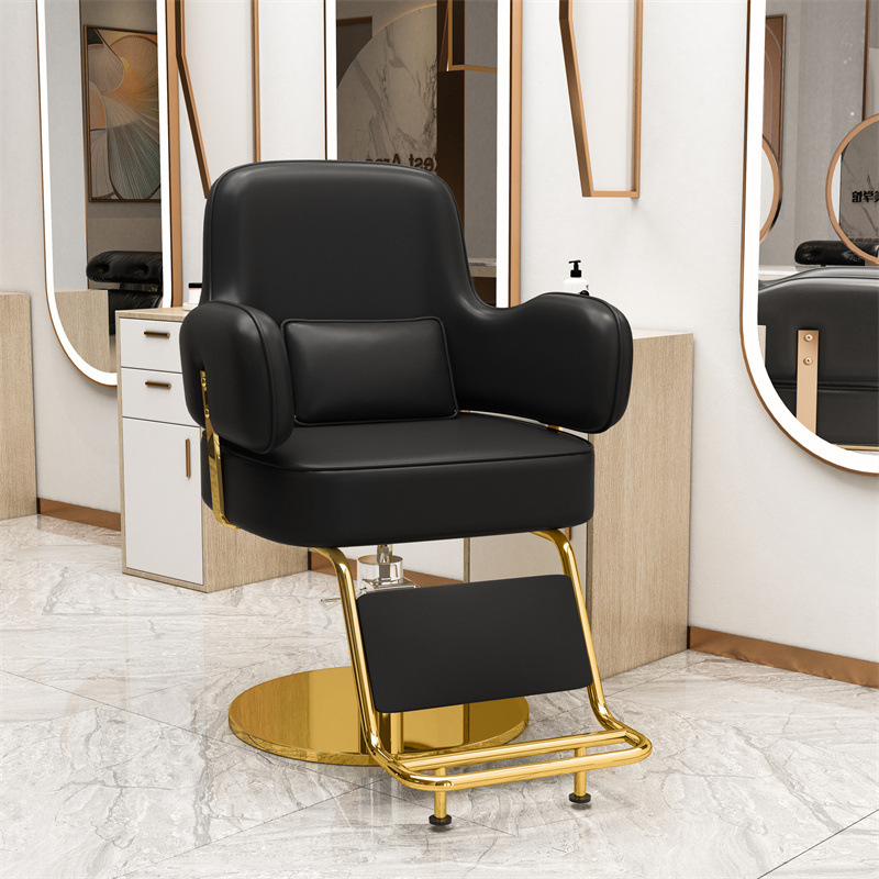 Minimalista negro-acero inoxidable oro disco pedal de pie