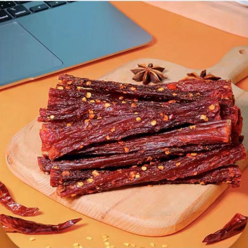 风干鸡胸肉干条人吃耐嚼解馋高蛋白低肪主食卡麻辣零食小钢筋LD