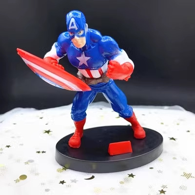 Monstruo Superman decoración de pastel adorno niño niño cumpleaños dibujos animados héroe acero dragón vestido plug-in