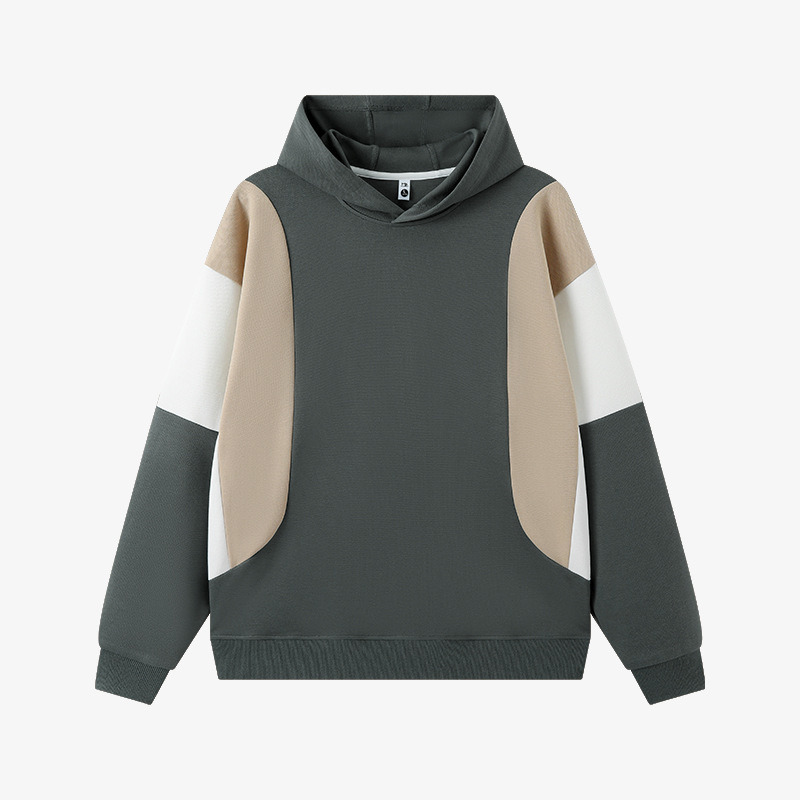 Camiseta de publicidad de algodón de costura de otoño y invierno con mangas largas con capuzas ropa deportiva de trabajo camiseta impresa personalizada logotipo