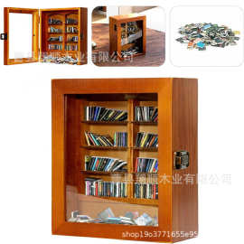 木制焦虑迷你书架透明前窗书籍展示盒书爱好者有趣礼物微型书库
