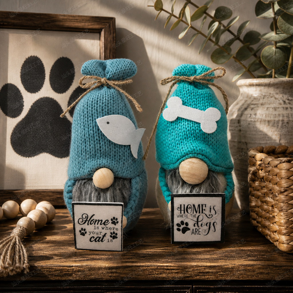 Transfronterizo popular Océano muñeca sin rostro hueso cabeza de pez muñeca sin rostro de punto sentado decoración decoraciones Rudolf image 1