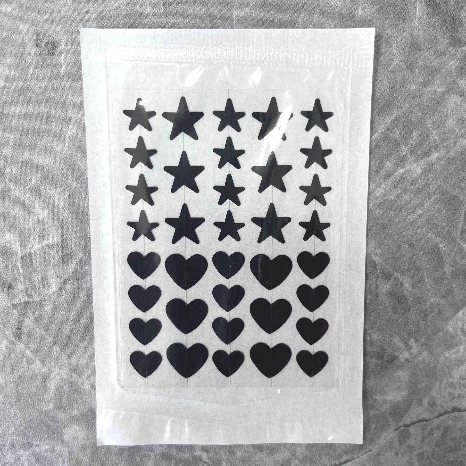 PE-36 하트 스타 조합 블랙