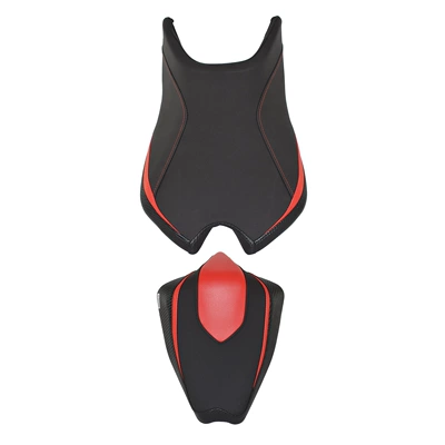Motorcycle cushion | Hump, Rear Seat Cover - front-and-rear-seat-cushions-red