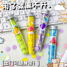 户外便携洗手旅行一次性纸皂片试管装香皂花肥皂纸瓶装花型肥皂片