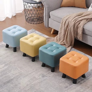 Strong Stool Thickened Household Small Low Stool for Rental Room Small Living Room Coffee Table Stool Solid Wood Sofa Stool Pedal Door