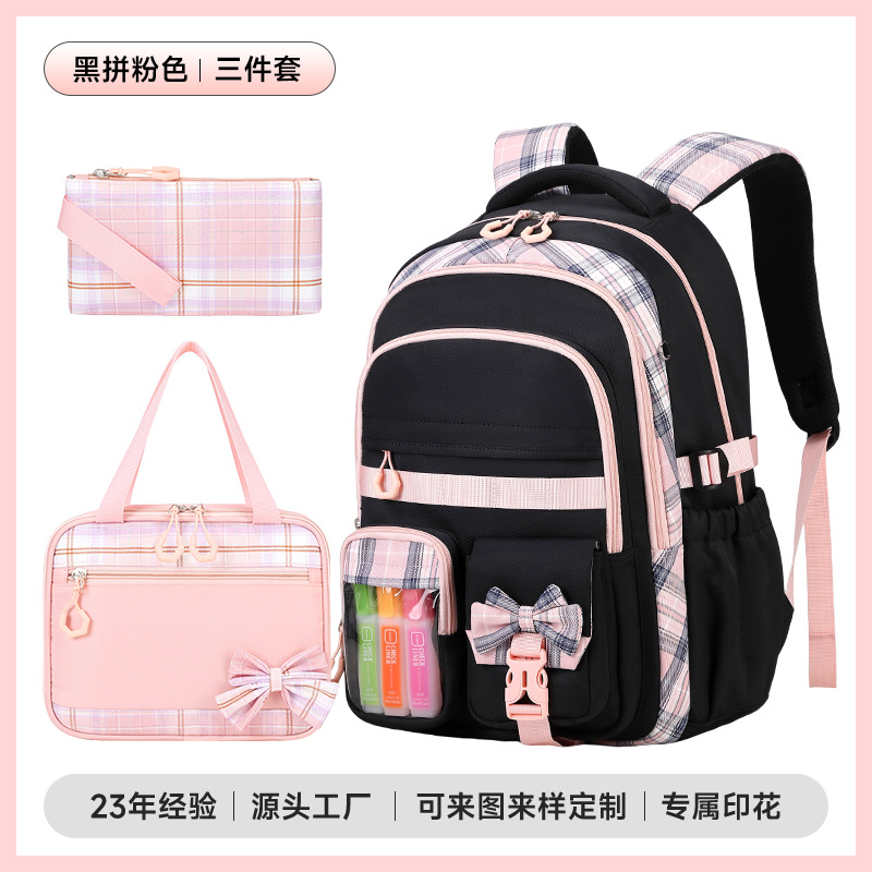 Mochila escolar transfronteriza encantadora para estudiantes de comercio exterior, mochila de tela suave, mochila de niñas de gran capacidad.