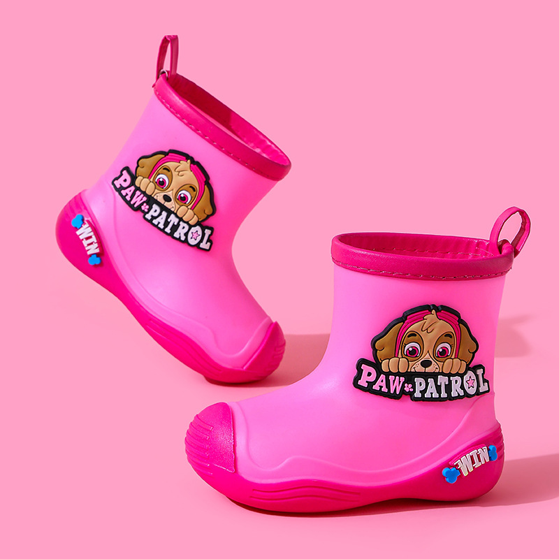Botas de lluvia para bebés, zapatos de lluvia de moda para niños, zapatos de agua antideslizantes para niños pequeños, zapatos de agua ultra impermeables