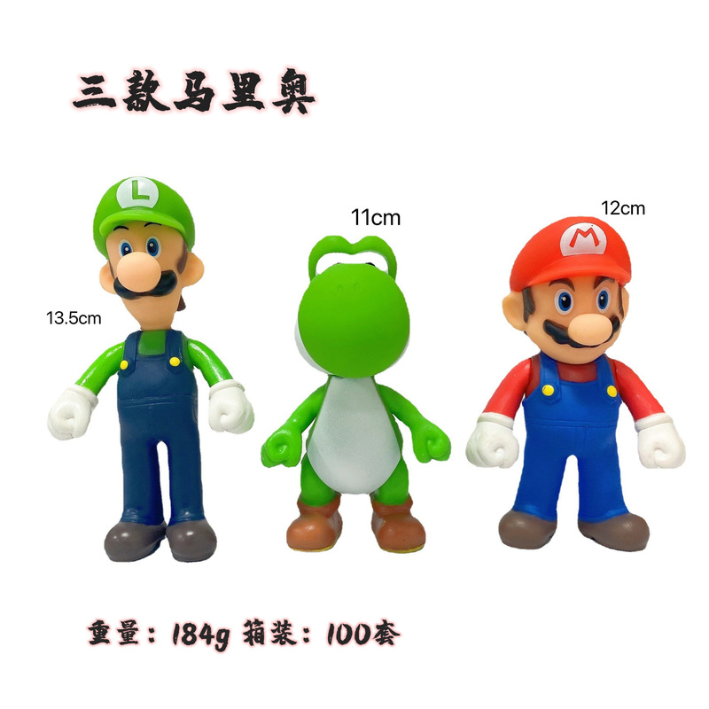 Anime Cartoon 3 Super Mario Yoshi Dragon Luigi Movable Doll Handmade Desktop Decorations Ornaments Anime Cartoon 3 Super Mario Yoshi Dragon Luigi Movable Doll Handmade Desktop Decorations Ornaments